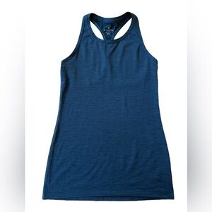 Athleta Blue Fitted Racerback Tank Top
